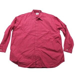 V2 by Versace Men's‎ Long Sleeve Button Down Shirt Size 17 L Red